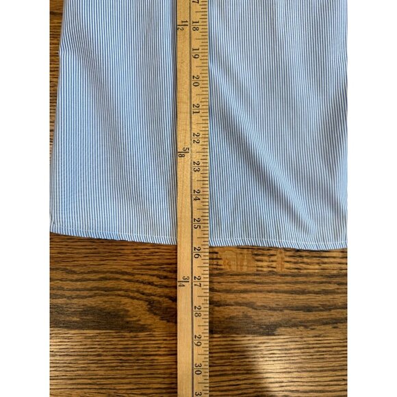 Anthropologie DRA Womens Pinstripe Flutter Sleeve Top - Picture 11 of 12